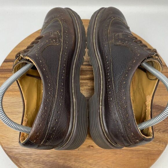 VTG Skechers Brown Leather Oxford Wingtip Brogue Dress Shoes Mens Sz 8 *SEE PICS - Picture 5 of 12